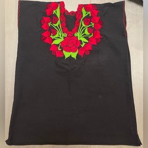 Traditional Oaxaca Mexico Embroider Blouse